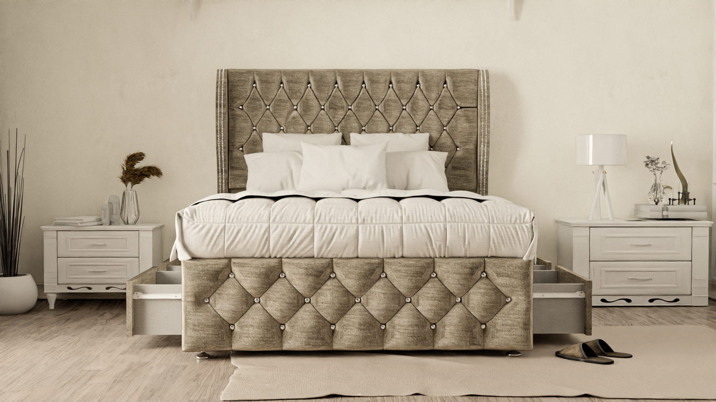 Monaco Wingback Divan Bed