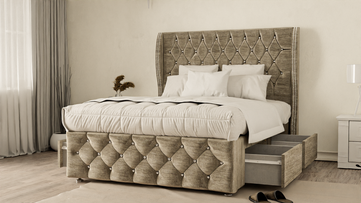 Monaco Wingback Divan Bed