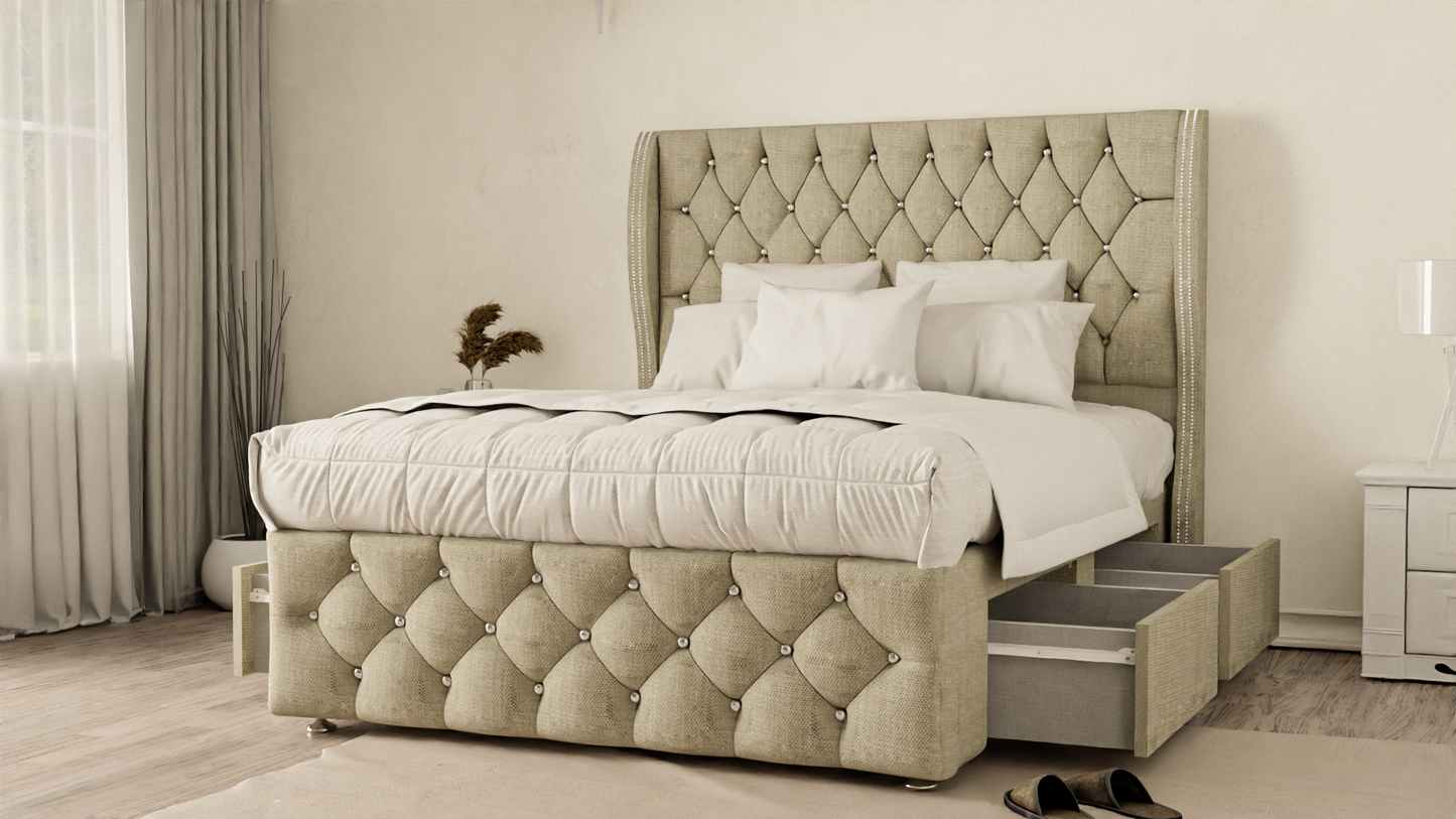 Monaco Wingback Divan Bed