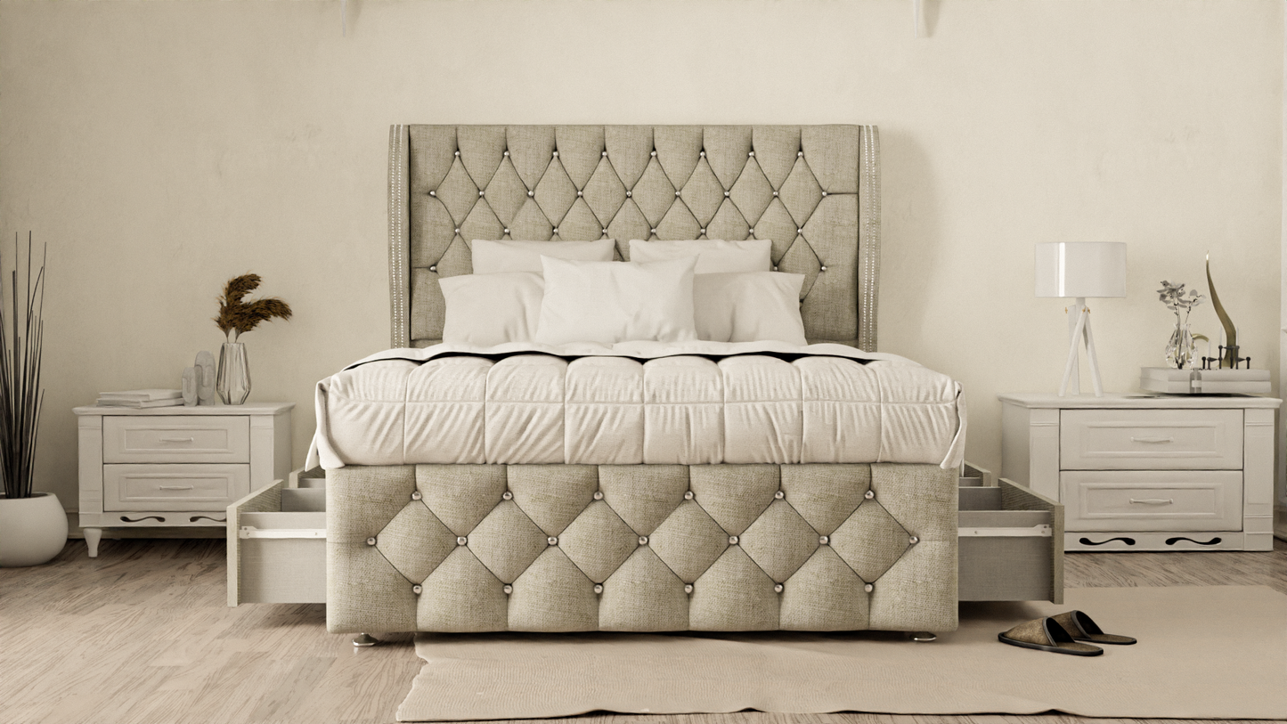 Monaco Wingback Divan Bed