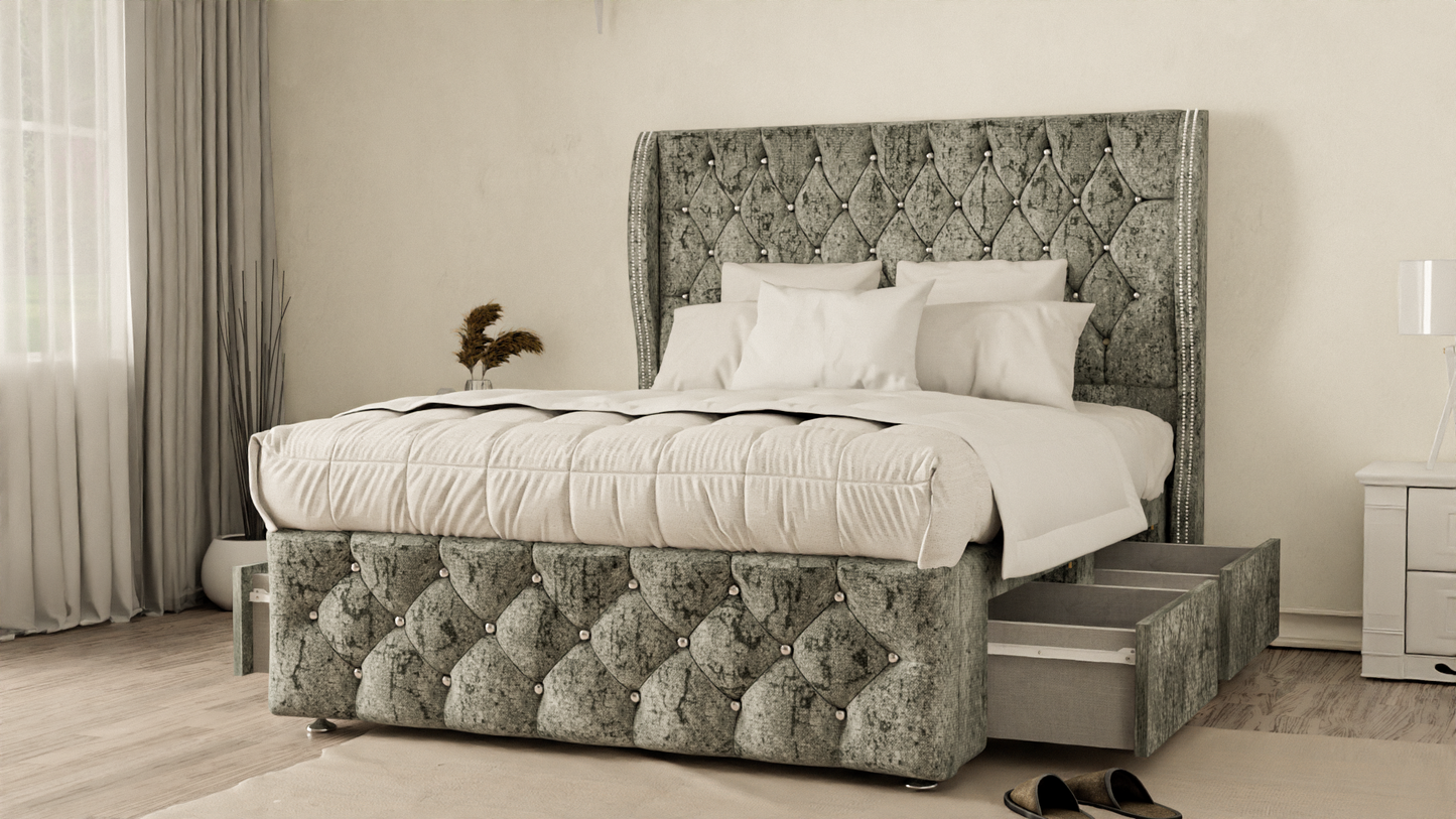 Monaco Wingback Divan Bed