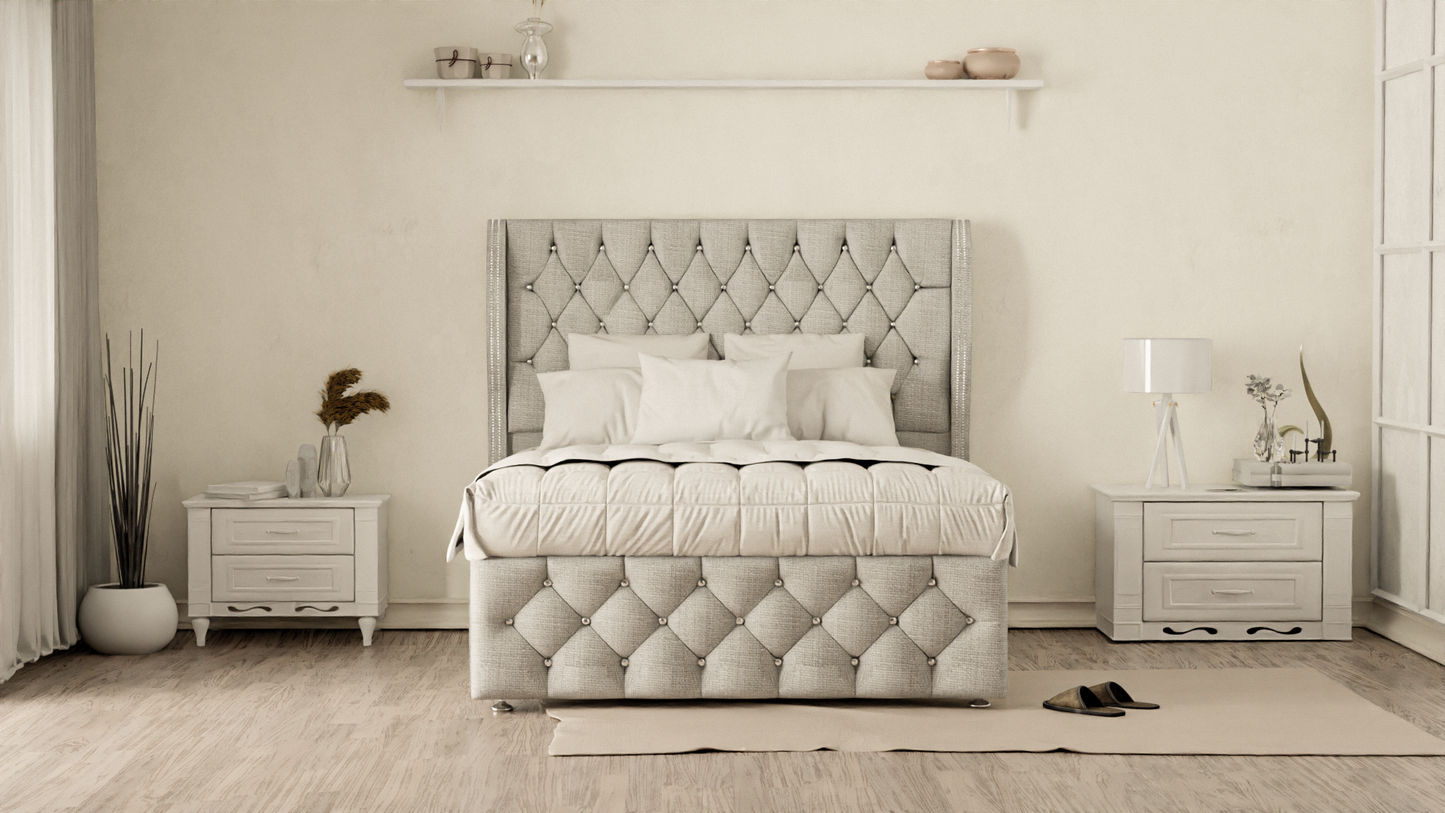 Monaco Wingback Divan Bed