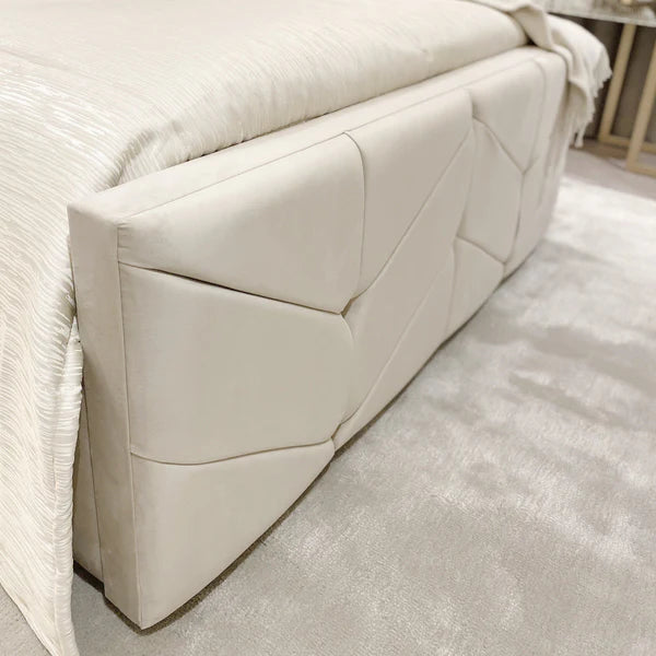 Cambria Chevron Velvet Bed