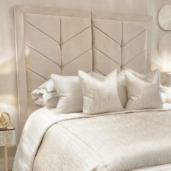Cambria Chevron Velvet Bed
