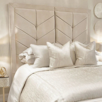 Cambria Chevron Velvet Bed