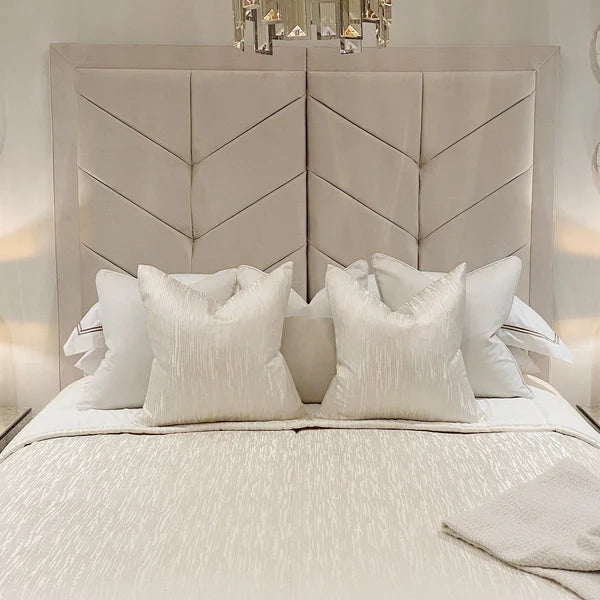 Cambria Chevron Velvet Bed