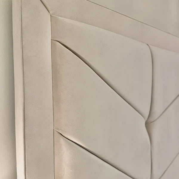 Cambria Chevron Velvet Bed